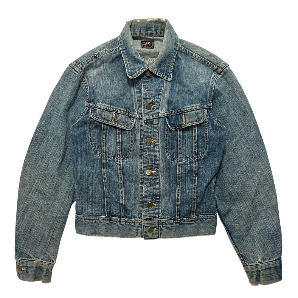 60's Lee Sanforized 101-J Made In USA Trucker Denim Jacket Blue Size M